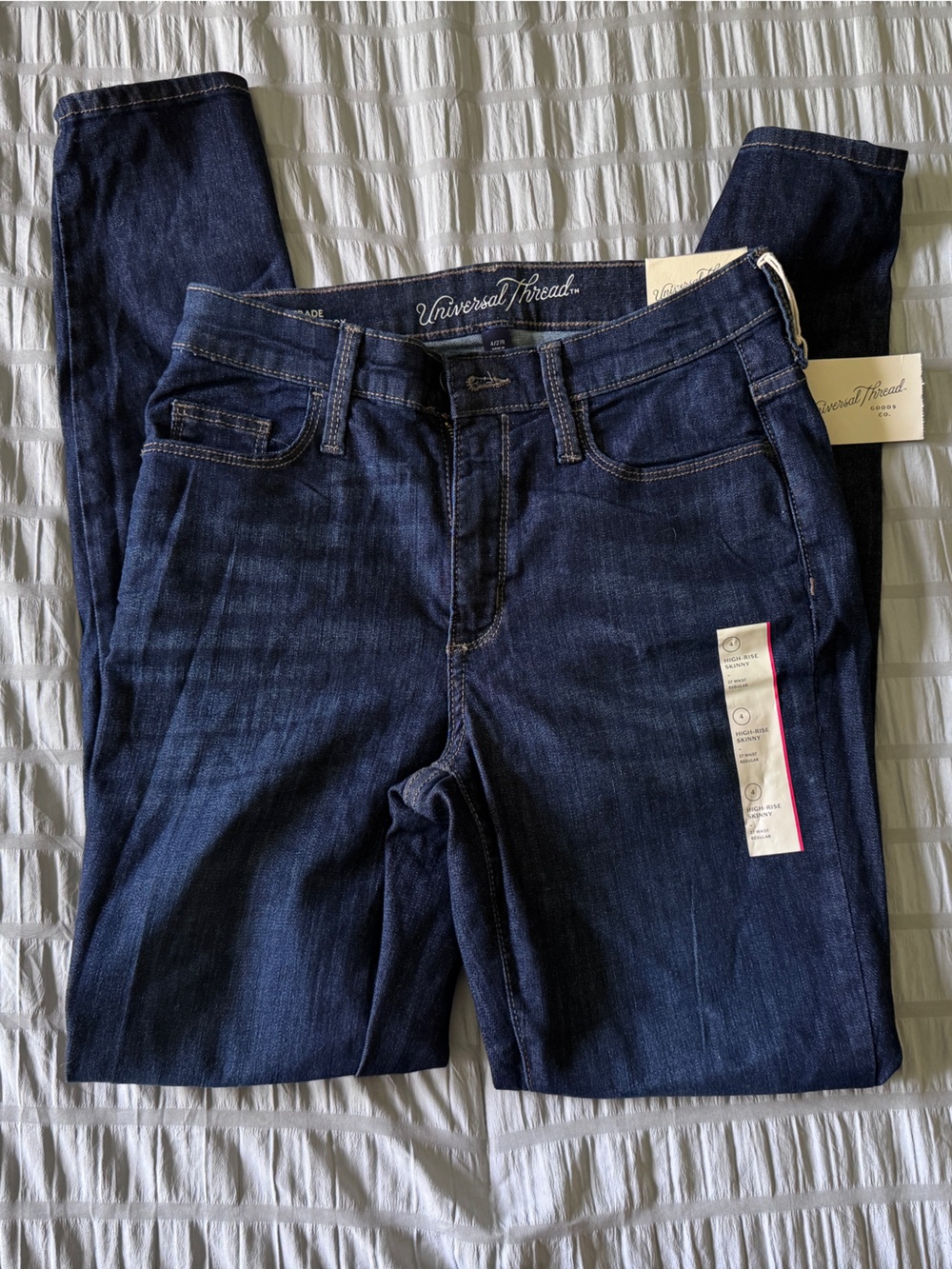 Universal Thread Women's Dark Indigo Skinny Jeans - Picture 7 of 8